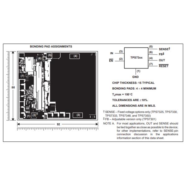 Выход 500mA IC 1 регулятора напряжения тока линейных интегральных схема TPS7333QDR линейный