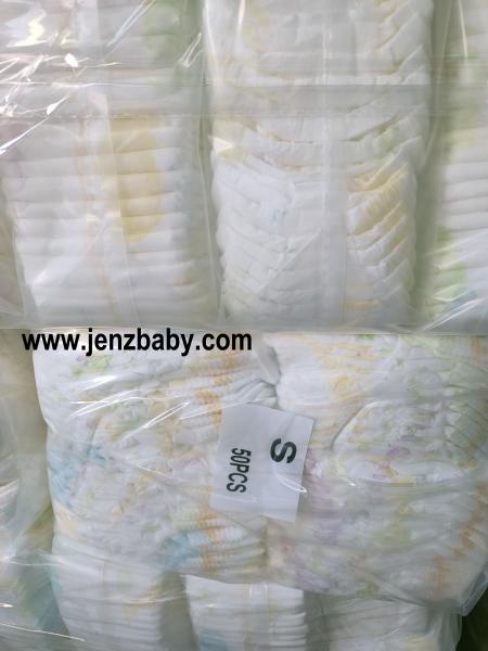 2021 sap paper 3D leak guard magic cube baby diaper in china