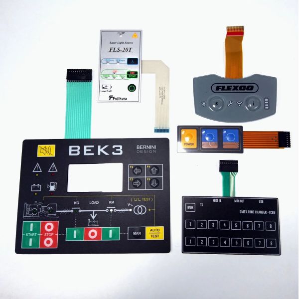 Custom FPC Membrane Switch Keypad with Tactile Raised Buttons and Waterproof PET Overlay for Digital Weighing Scales