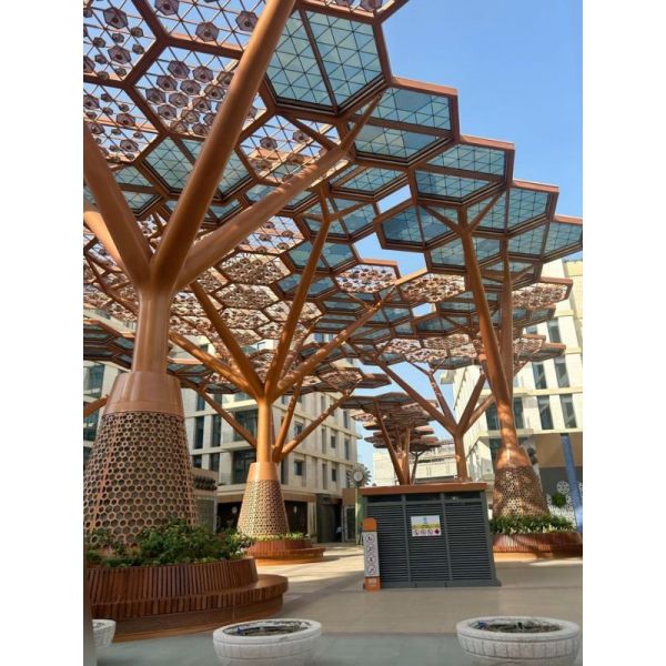 Complete Tree-Inspired Tree  Shape SturctureShelter System - Custom Canopies, Rest Pavilions & Walkways for Premium Developments