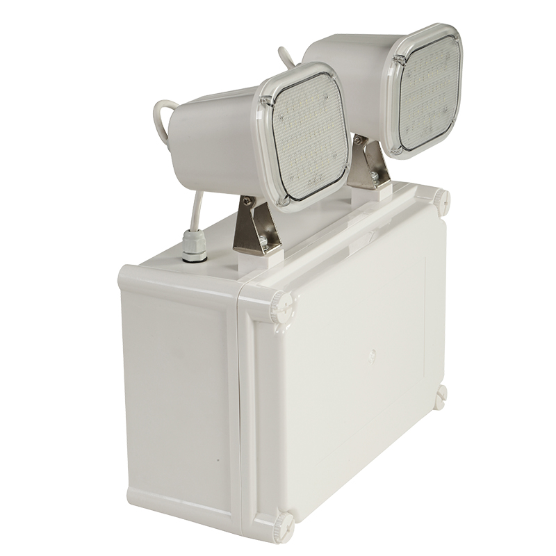 Twin Head Battery 12W LED Emergency Light IP65 Waterproof Wall Mounted TL084AN