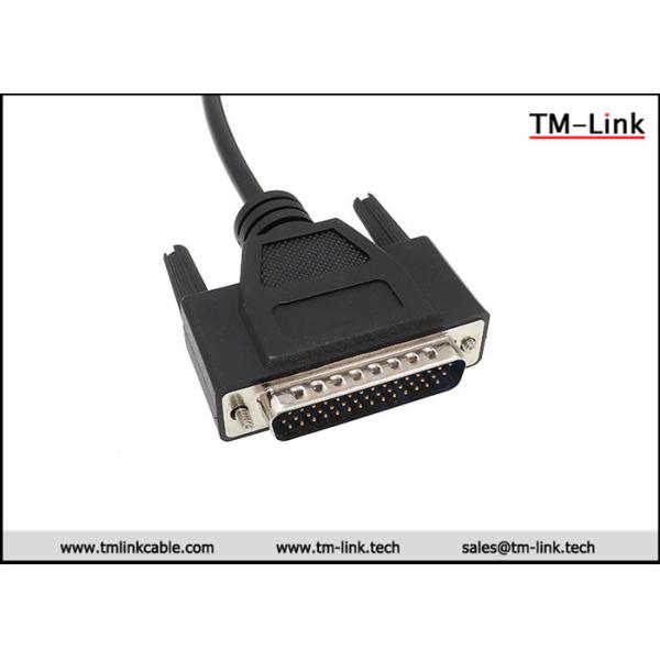 High quality DB9 male to DB25 male serial black D-Sub port printer data cable