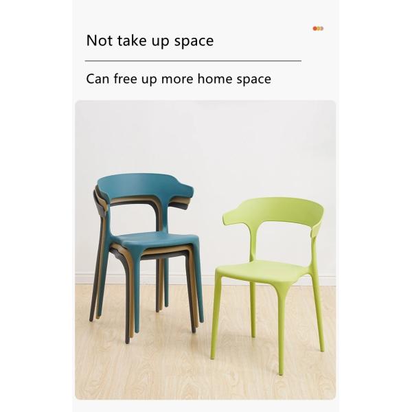 Adjustable Stackable PP Plastic Dining Chairs OEM