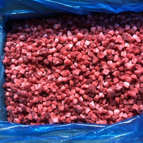 New Crop Good Quality Iqf Frozen Diced Strawberry Frozen Strawberry Dices From China