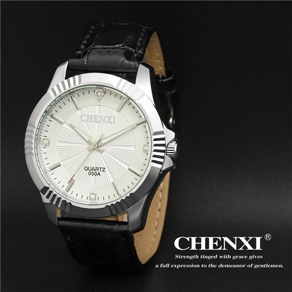 L050A10 Stainless Steel Watches Men Fashion Vogue Ladies Wach Mens Watches Western Watches Genuine Leather Watch
