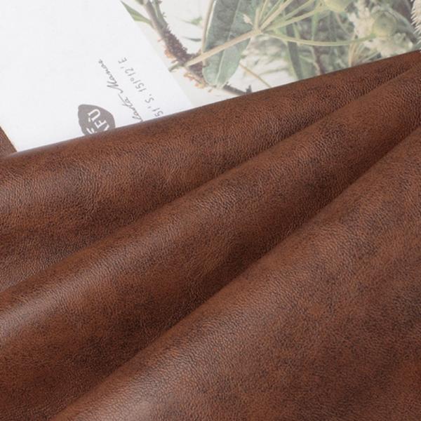 1.0mm PVC Leather For Bags Scratch Resistant Sofa Faux Leather Retro Oil Brush