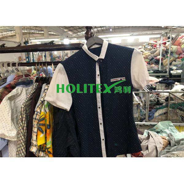 Mens Second Hand Shirts Short Sleeves , British Style Used Mens Shirts
