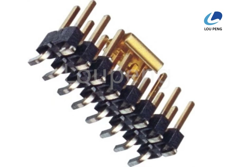 Double Row PIN Header Connector Vertical SMT Insulation Resistance 5000 Megaohms Min Durability 100 Cycles PCB Connector