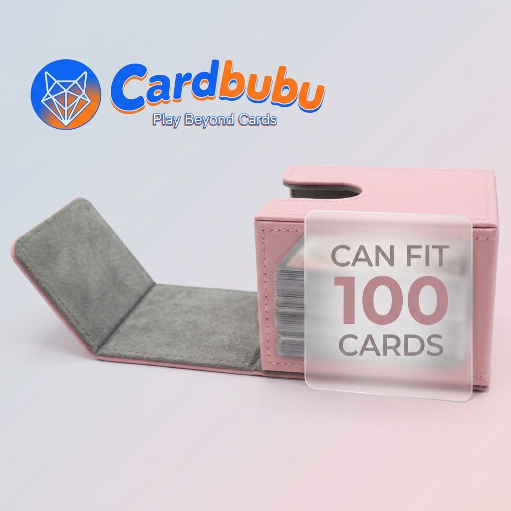 YuGiOh Leather Card Deck Holder 100 Cards PokéMon Bulk Card Storage