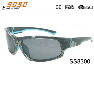 fashionable Sports sunglasses with PC ,UV 400 protection lens