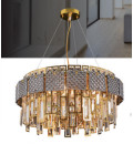 Антикоррозионное дымящееся стекло современный кристаллический люстра AC110V-240V