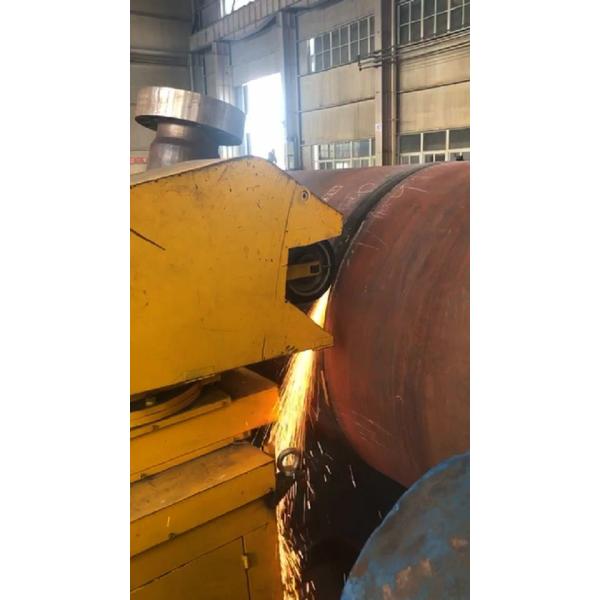 Steel Tank Shell Vessel Body Circular Welded Seam Auto Polishing Machine
