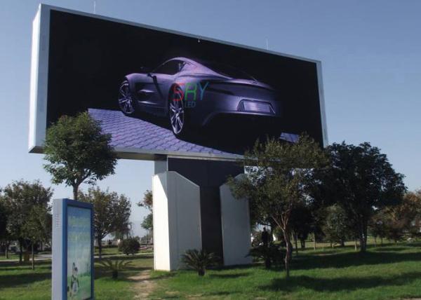 7500 Nits Steel Cabinet RGB P10 DIP Outdoor LED Billboard For Roadside Advertising