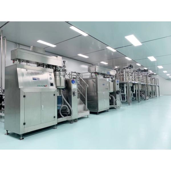 Face Cream Cosmetic Emulsifier Mixer 10-5000L Glowing Skin Vacuum Making Machine