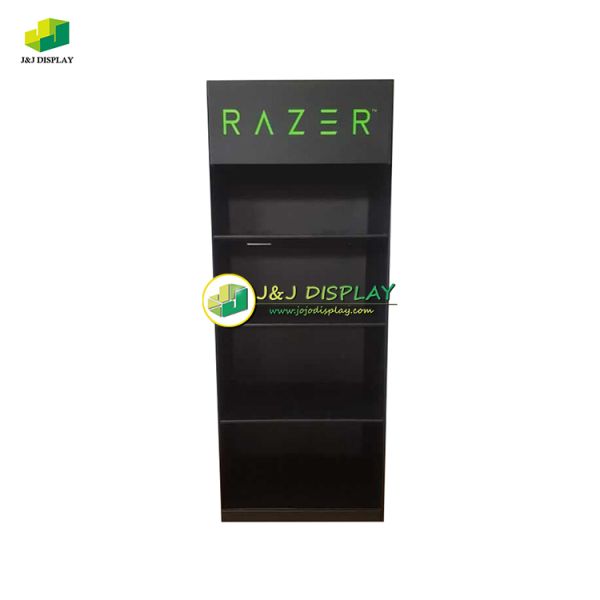 Promotion Retail Cardboard Display Units Games Toys Shelf Rack Floor Standing