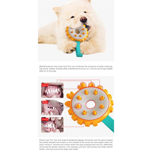 Pet Toy Pet Dog Teeth Grinding Toy Ring Dog Toothbrush Dog Chew Toy