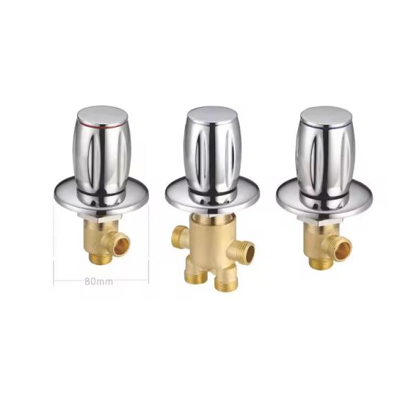 Installation In-Wall Mounted Luxury Modern Brass Bathroom Faucet with Single Handle
