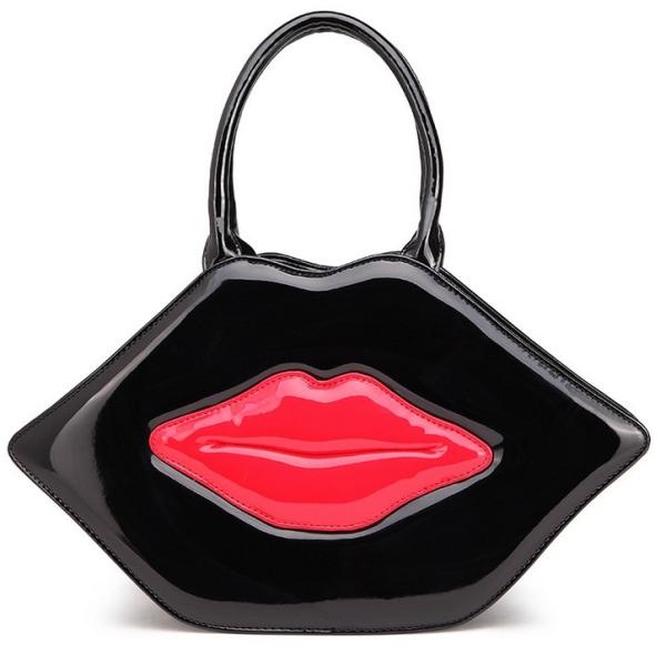 Creative lips handbag female fashion trend lovely personality cartoon