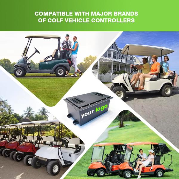Best Golf Cart Lithium Batteries for Sale 48V 72V 100Ah 150Ah Lifepo4 Battery Pack with Smart BMS