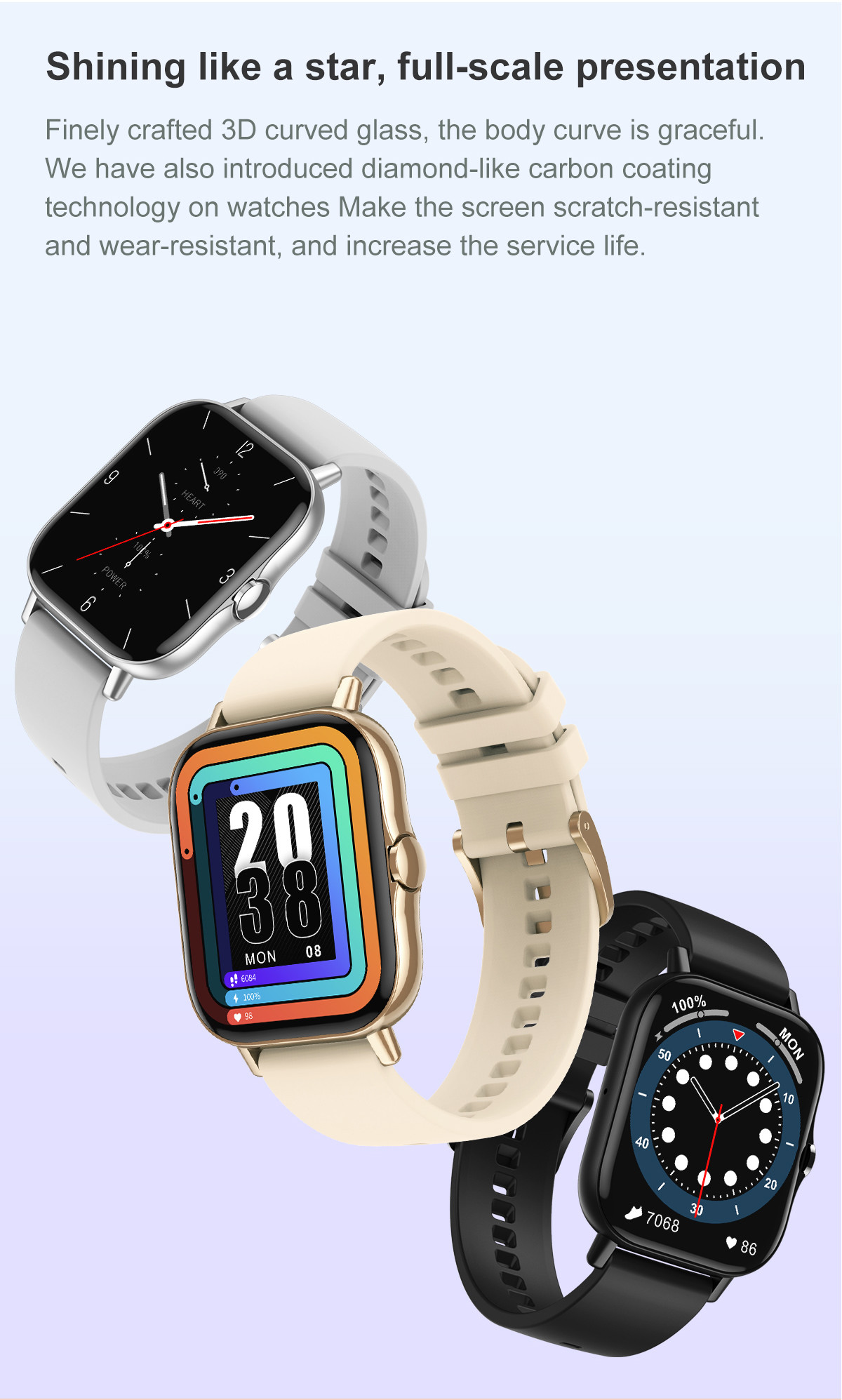 Dt94 Gts 2 умных люд Bluetooth дозора вызвать 1,78 женщин спорта Ecg кровяного давления отслежывателя фитнеса экрана Smartwatch