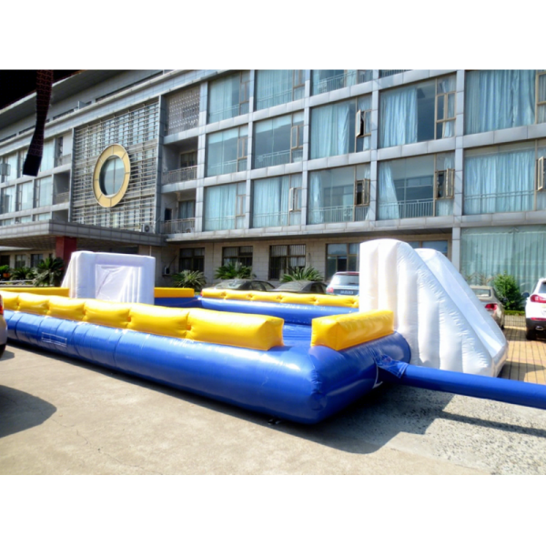 Popular Factory Supply Inflatable Water Football Pitch PVC Material 15x7.5x2.5m Outdoor Use 3-Year Warranty