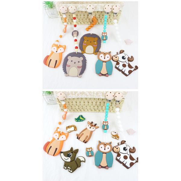 Шарики небольшого силикона животные, младенец Teether шариков силикона для браслета цепей ожерелья