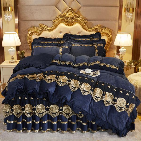 Luxury Embroidery Label Удобный свадебный одеял с хлопковым наполнителем