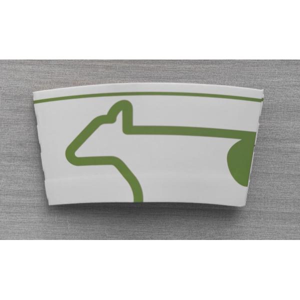 Disposable Coffee Cup Sleeves Design for Double Corrugated Paper Cup Jackets