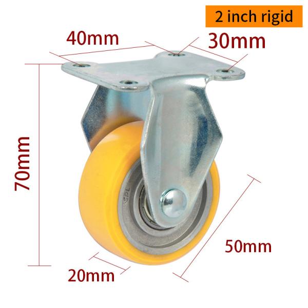 Aluminum Mini Swivel Caster Wheels 2 Inch Castor Wheels 262P-86A