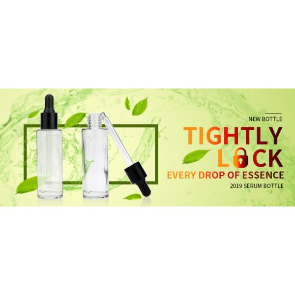 Косметики оптового квадрата бутылки стекла капельницы сыворотки бутылки капельницы 50ml косметического стеклянные разливают S045 по бутылкам