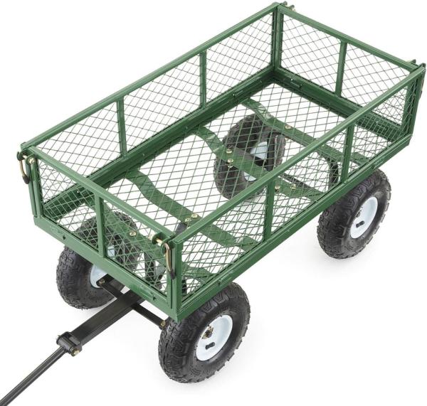 Outdoor Garden Heavy Duty Utility Portable Large Capacity Camping Collapsible Wagon Cart With All-Terrain Wheels
