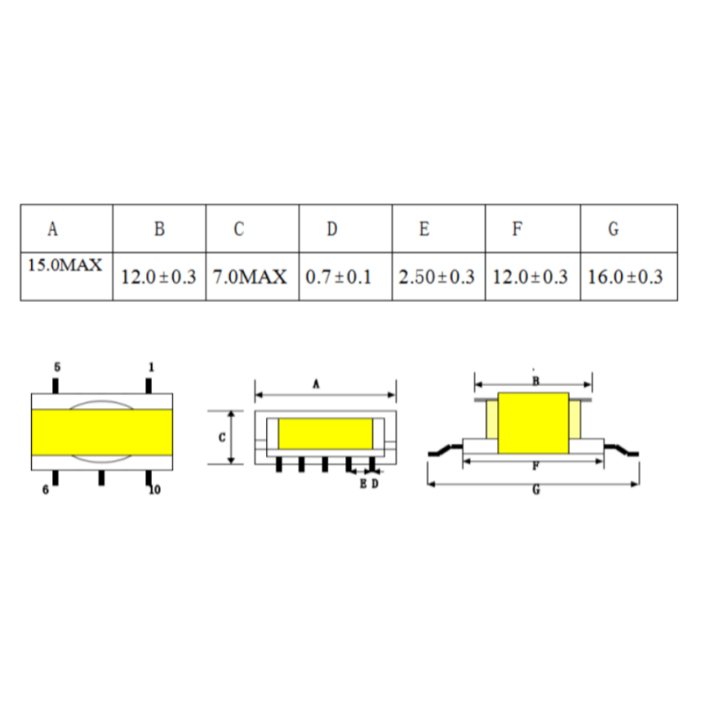 ER14.5 High Frequency Power Transformer PCB Mount for SMPS Power Supply