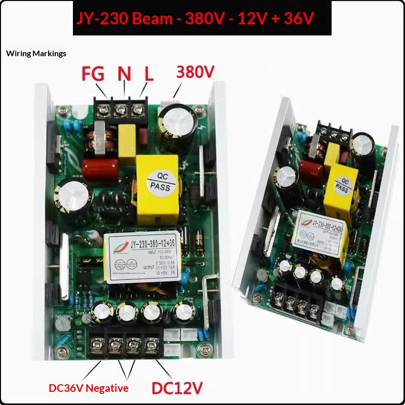 Stage Moving Head Beam Light Main Power Supply Board 7R 230W 9R 260W 12V 24V 36V 380V Ballast Driver for Stage Lighting Parts