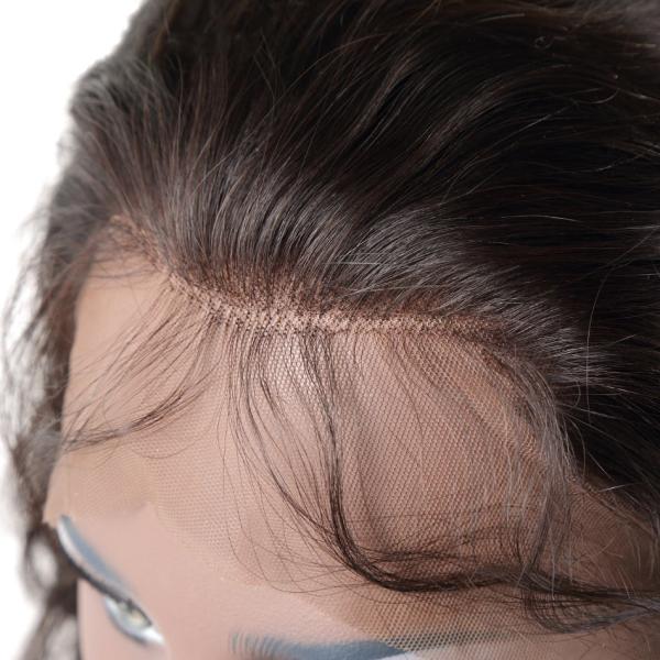 Natural Hairline 100% unprocessed Silky Straight 360 lace band frontal