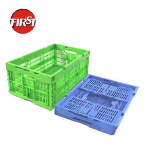 Warehouse Logistics Custom Foldable Plastic Crates ，Heavy Duty PP Collapsible