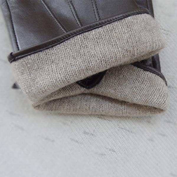 New design leather touch screen gloves