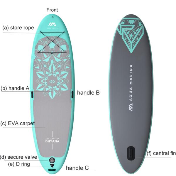 Outdoor 1 Fin 296L 336*91*12cm Ladies Paddle Board
