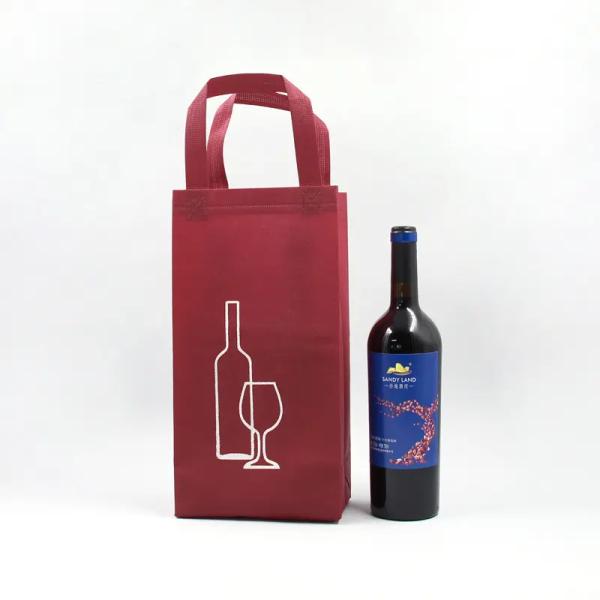 Изготовленная на заказ сумка подарка продвижения, многоразовое не сплетенное вино кладет Tote в мешки 6 бутылок