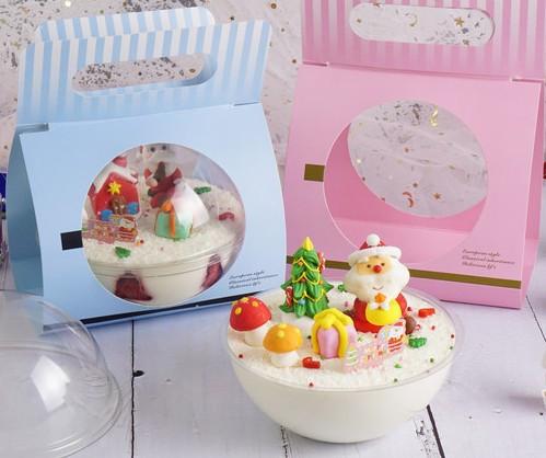Versatile Cake Carry Packaging for Salad Ice Cream Bake and Poke Bowl Mousse Cake Box