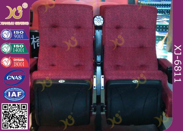 Molded PU Foam Flame Retardant Auditorium Theatre Seating Center Distance 580mm Rocker