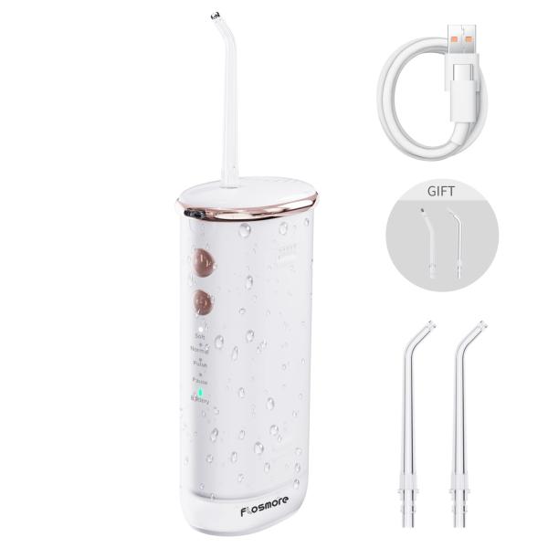 Collapsible IPX7 Cordless Rechargeable Water Flosser Oral Irrigator For Teeth Cleaning