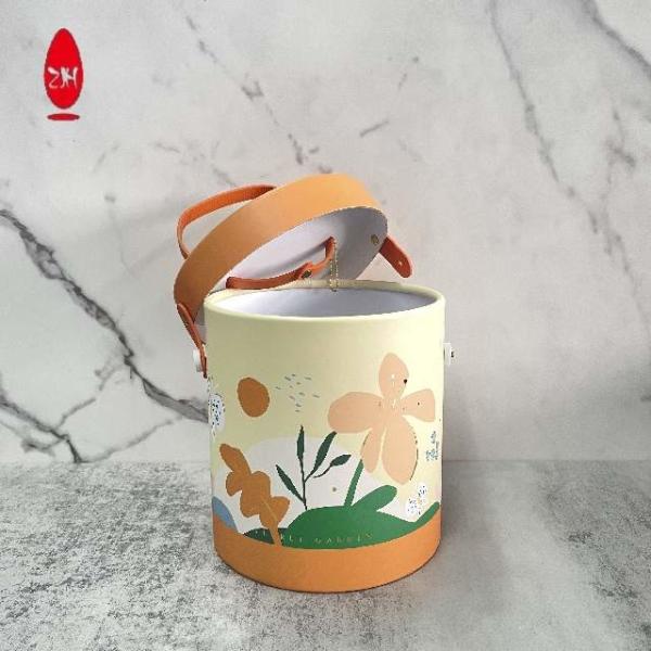 White Black 350gsm Cardboard Cylinder Tube Box Bottle Packaging