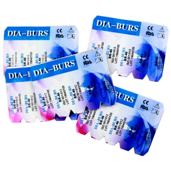 Imported Diamond dental handpiece burs stainless steel Mani Burs