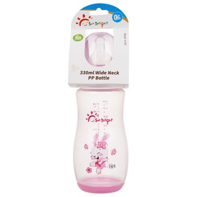 110℃~120℃ PP Arc 12oz 330ml Baby Nipple Bottle