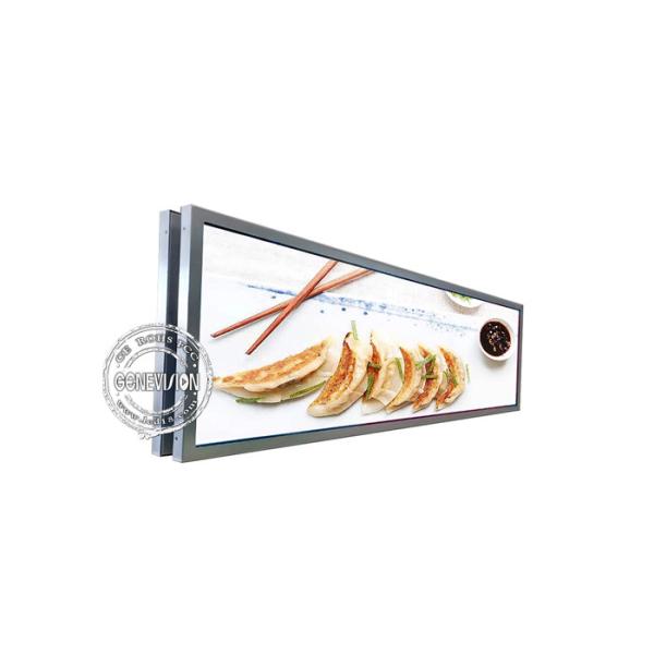 天井の台紙の倍は伸ばされた棒LCD広告のための味方した