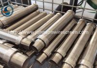Tubo de acero inoxidable del alambre de la cuña de 28 micrones para la prensa grande del barro