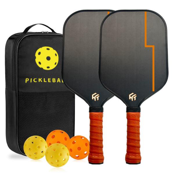 Logo personnalisé Paddle de pickleball thermoformé en fibre de carbone T700 pour sac à bulles / PC