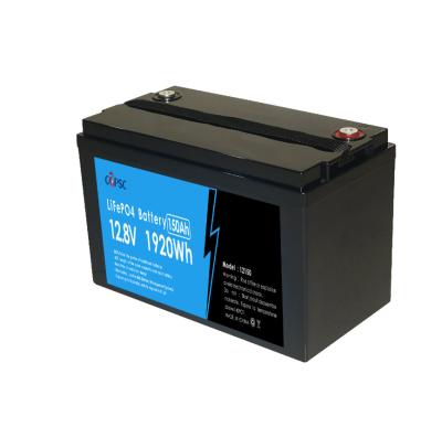 Affichage LCD BMS 12v 12.8v 150ah LFP Lifepo4 Pack de batterie UPS Système solaire Vélo électrique Bateau de mer ESS