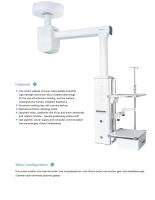 Les instruments chirurgicaux d'hôpital électrique alliage d'aluminium le pendant de plafond d'ICU