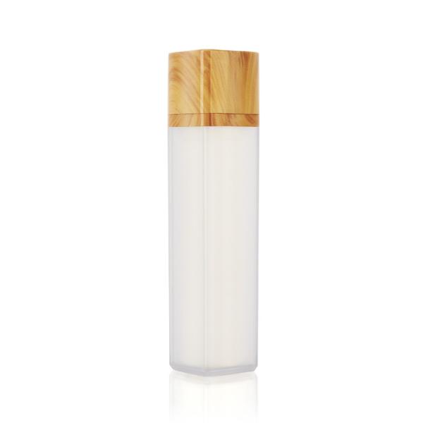 Square Plastic Pump Dispenser Bottle 100ml 3.4oz SGS Transparent 30mm 30/400
